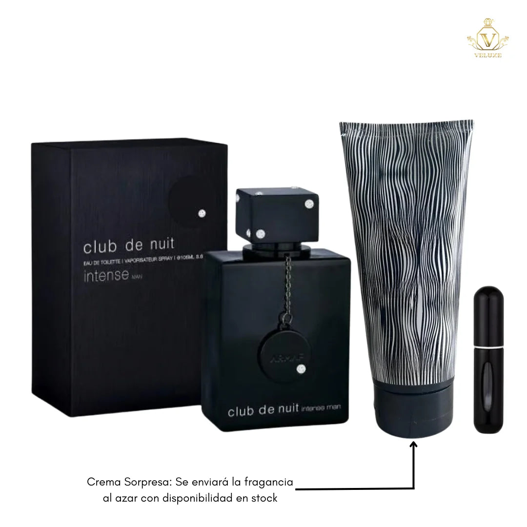Combo Club de Nuit Intense Man + Crema corporal Fragancia Sorpresa + Perfumero