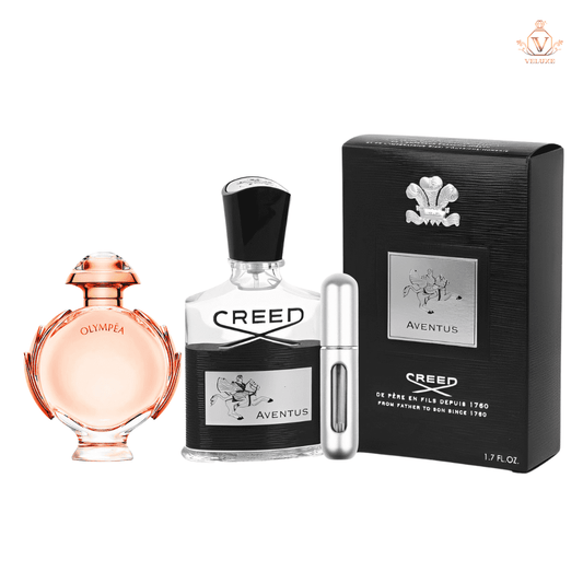 Combo Creed adv3ntus Men + Paco Rabban3 Olympea 50ml Dama + Atomizador