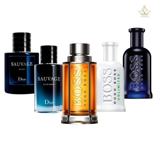 Combo The Scent + Hugo Boss Night + Hugo Boss Unlimited + Sauvage Elixir + Sauvage Dior Men