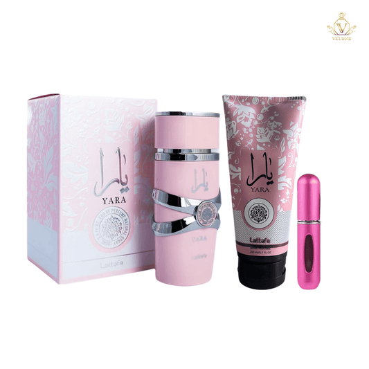 Combo Yara Lattafa + Crema corporal Yara + Perfumero