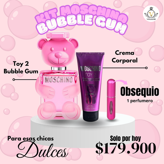 Combo Toy 2 Bubble Gum + Crema coporal Toy 2 Bubble Gum + Perfumero