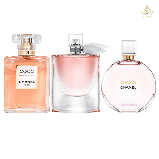 Combo Coco Mademoiselle + La Vie Est Belle + Chance Eau Tendre