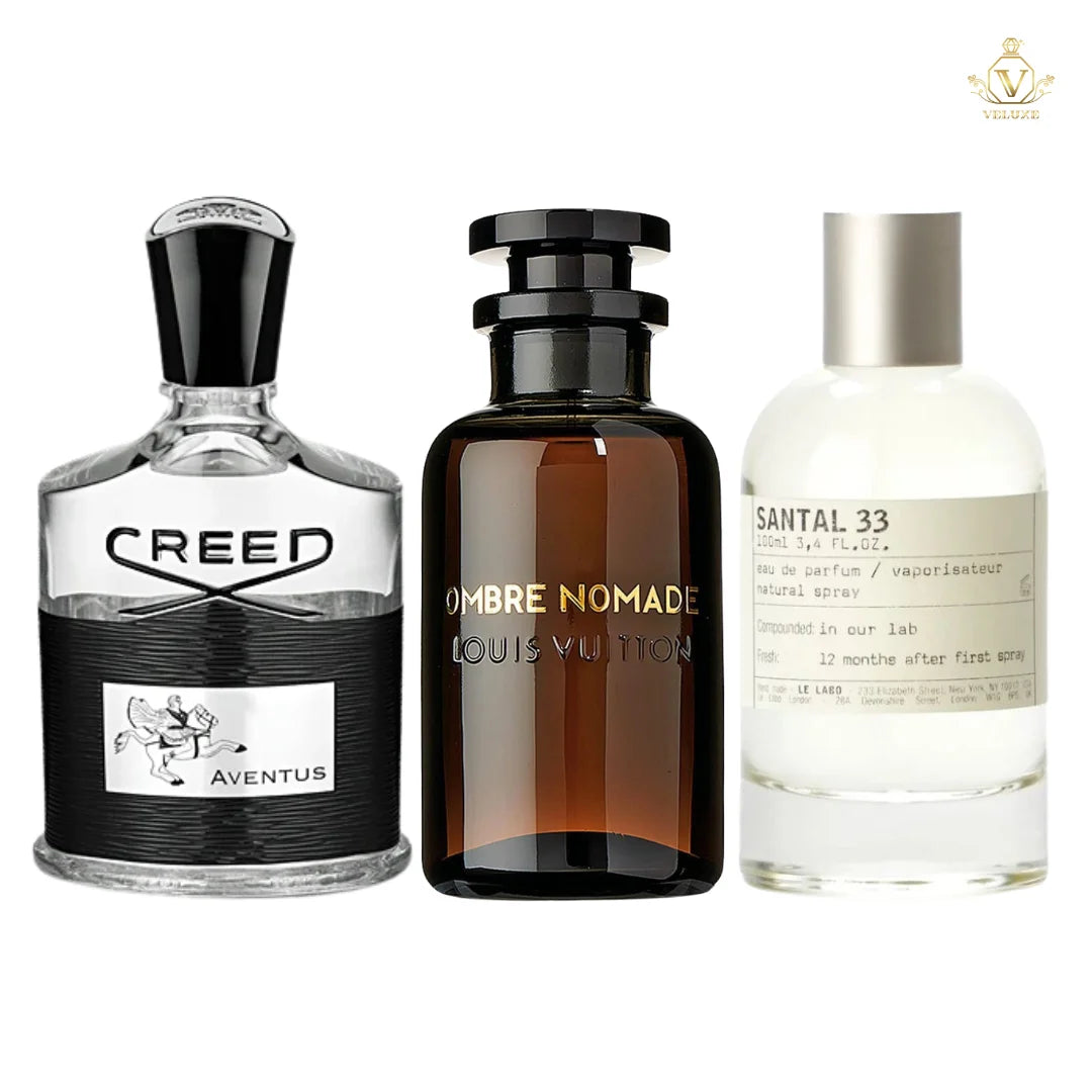 Combo Aventus Creed + Ombre Nomade + Santal 33