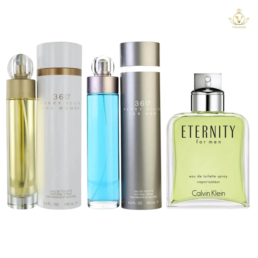 Combo 360° Perry Ellis Dama + 360° for Men Perry Ellis + Eternity For Men