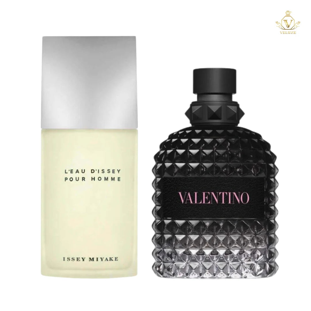 Combo Pour Homme Iss3y Miy4ke + Val3ntino Uomo Born in Roma Men
