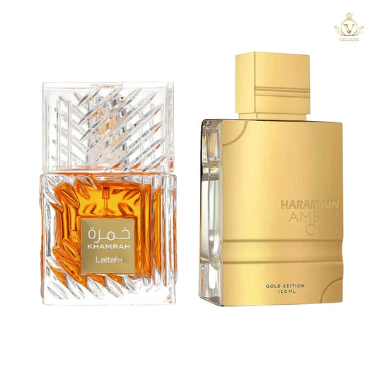 Combo Khamrah L4ttafa 100 ML + Amber Oud Gold Al H4rama1n 120 ML