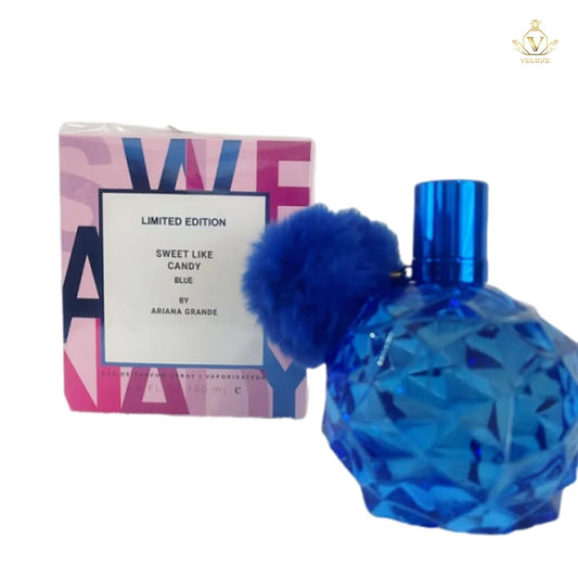 Fragancia inspirada en Sw3et Like Candy Blue Ari4na Gr4nd3 Dama