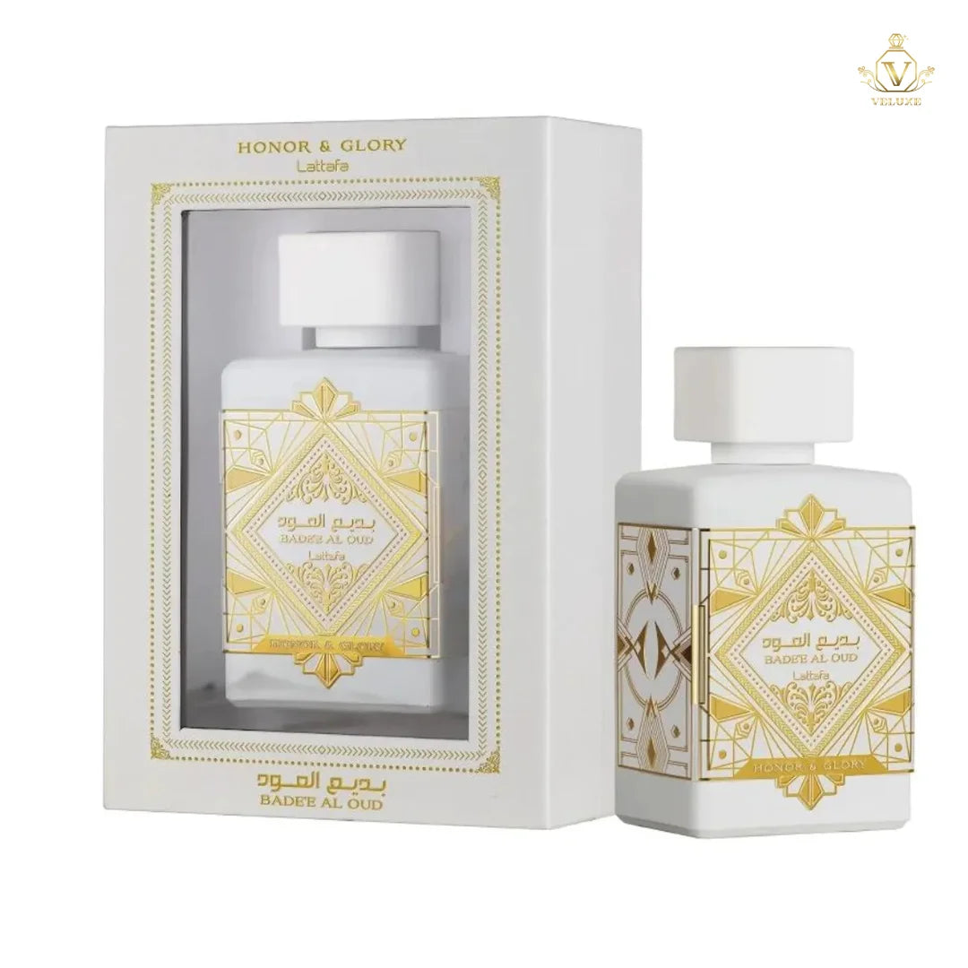 Fragancia Inspirada En Bade’e Al Oud Honor & Glory Lattafa (Estuche Lujo)