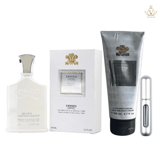 Combo Silver Mountain Water Creed + Crema Corporal Creed + Perfumero