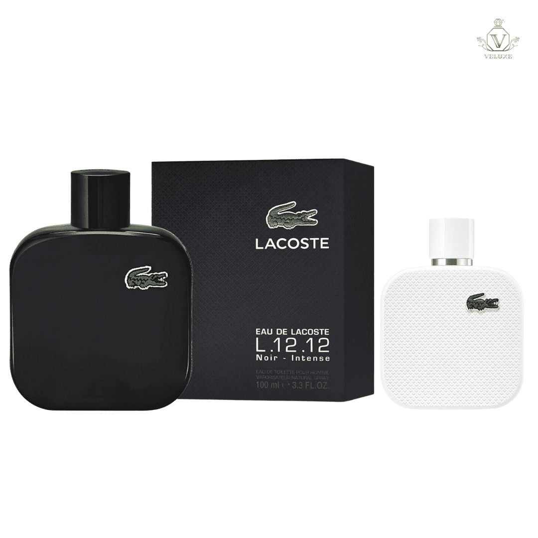 Combo Lacost3 Negra Men + Lacost3 Blanc 50ml Men